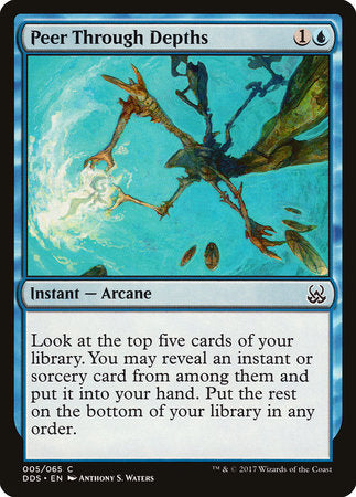 Peer Through Depths [Duel Decks: Mind vs. Might] | Rook's Games and More