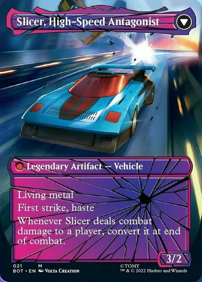 Slicer, Hired Muscle // Slicer, High-Speed Antagonist (Shattered Glass) [Universes Beyond: Transformers] | Rook's Games and More