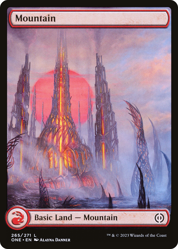 Mountain (265) (Full-Art) [Phyrexia: All Will Be One] | Rook's Games and More