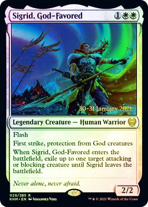 Sigrid, God-Favored  [Kaldheim Prerelease Promos] | Rook's Games and More