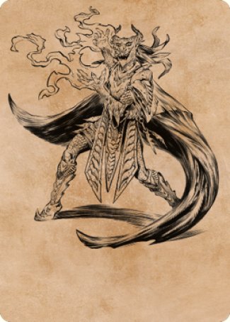 Livaan, Cultist of Tiamat Art Card [Commander Legends: Battle for Baldur's Gate Art Series] | Rook's Games and More