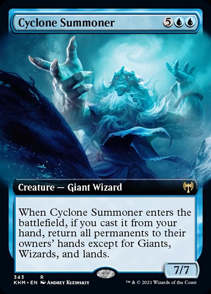 Cyclone Summoner (Extended Art) [Kaldheim] | Rook's Games and More