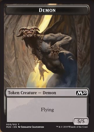 Demon Token [Core Set 2020 Tokens] | Rook's Games and More