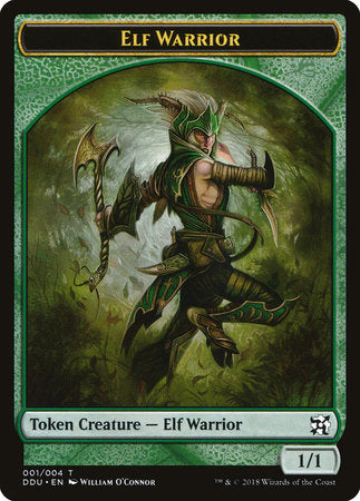 Elf Warrior Token [Duel Decks: Elves vs. Inventors Tokens] | Rook's Games and More