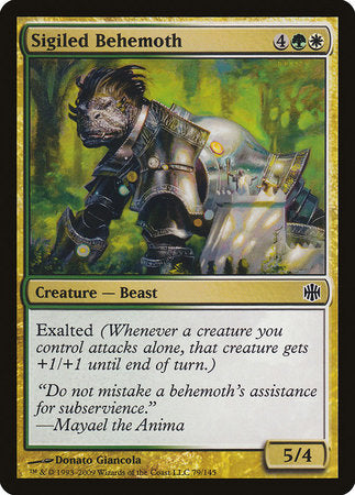 Sigiled Behemoth [Alara Reborn] | Rook's Games and More
