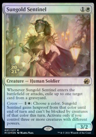 Sungold Sentinel [Innistrad: Midnight Hunt Prerelease Promos] | Rook's Games and More