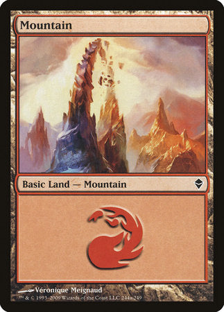 Mountain (244a) [Zendikar] | Rook's Games and More