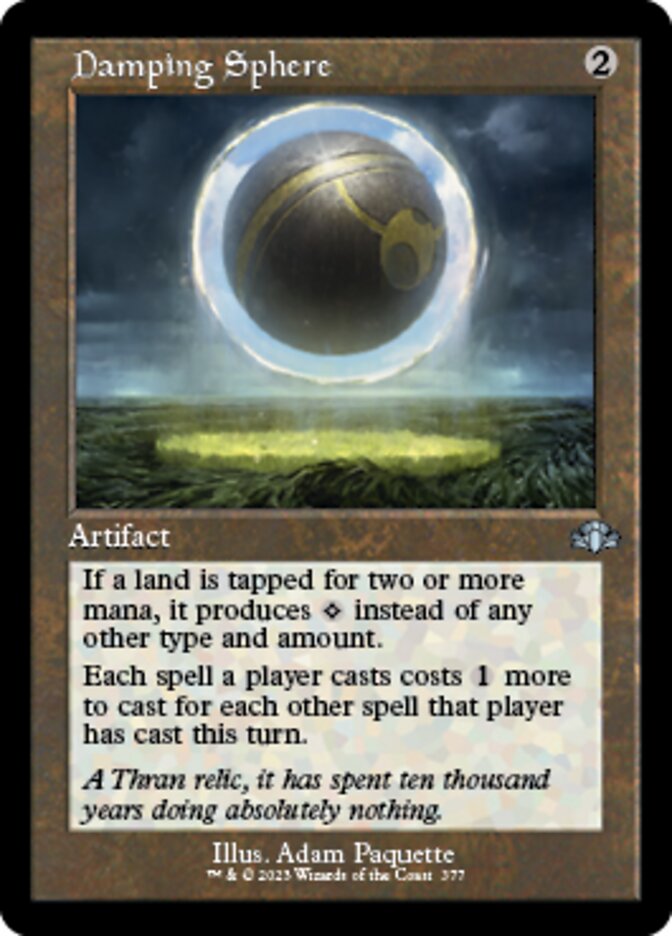 Damping Sphere (Retro) [Dominaria Remastered] | Rook's Games and More