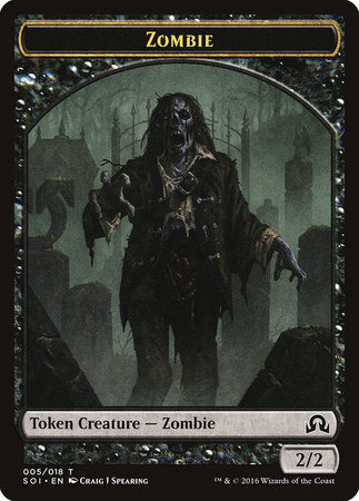 Zombie Token [Shadows over Innistrad Tokens] | Rook's Games and More
