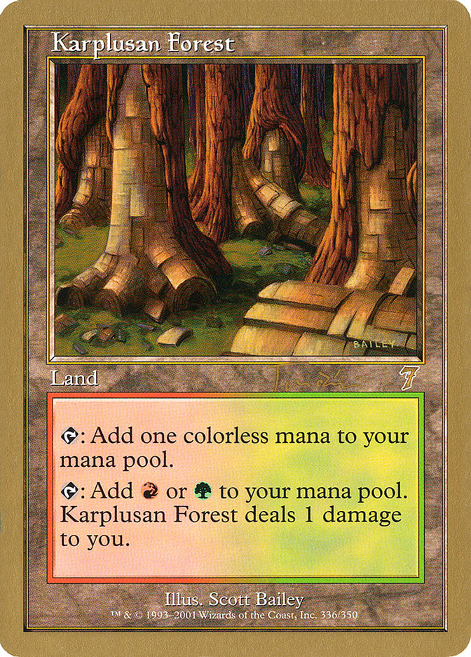 Karplusan Forest (Jan Tomcani) [World Championship Decks 2001] | Rook's Games and More