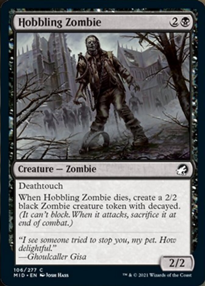 Hobbling Zombie [Innistrad: Midnight Hunt] | Rook's Games and More