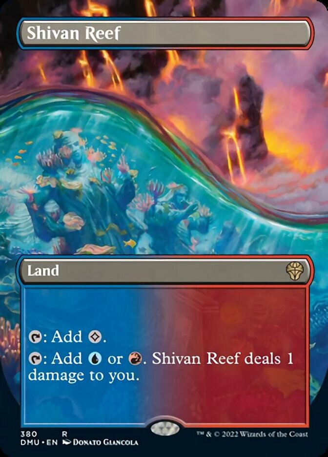 Shivan Reef (Borderless Alternate Art) [Dominaria United] | Rook's Games and More