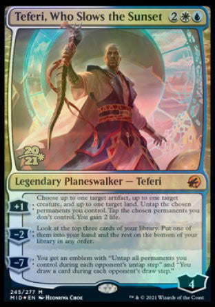 Teferi, Who Slows the Sunset [Innistrad: Midnight Hunt Prerelease Promos] | Rook's Games and More