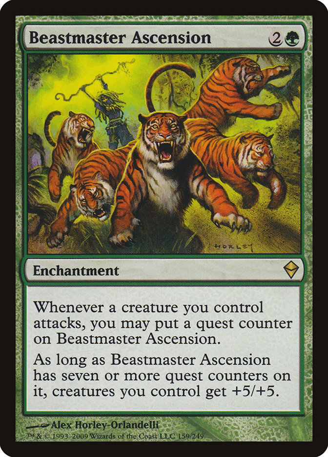 Beastmaster Ascension [Zendikar] | Rook's Games and More