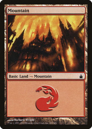 Mountain (302) [Ravnica: City of Guilds] | Rook's Games and More