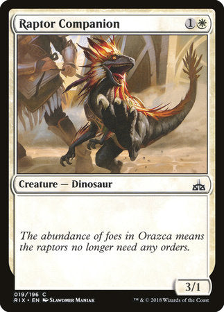 Raptor Companion [Rivals of Ixalan] | Rook's Games and More