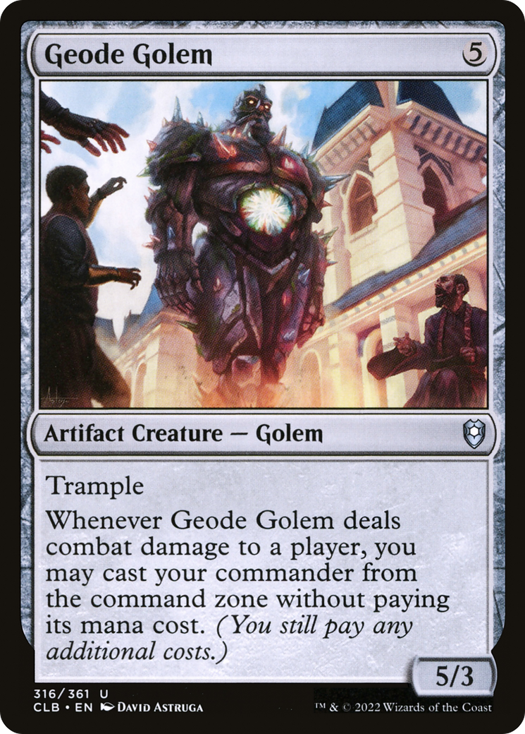 Geode Golem [Commander Legends: Battle for Baldur's Gate] | Rook's Games and More