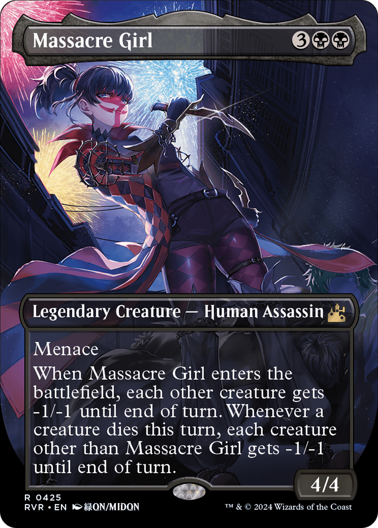 Massacre Girl (Anime Borderless) [Ravnica Remastered] | Rook's Games and More