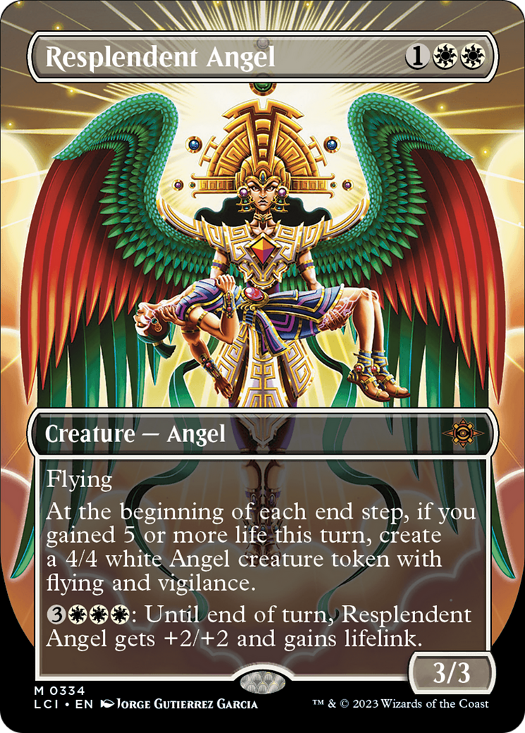 Resplendent Angel (Borderless) [The Lost Caverns of Ixalan] | Rook's Games and More