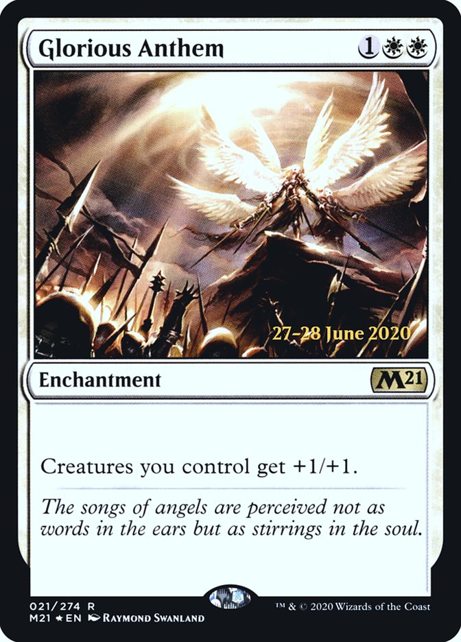 Glorious Anthem  [Core Set 2021 Prerelease Promos] | Rook's Games and More