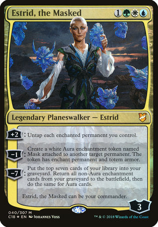 Estrid, the Masked (Commander 2018) [Commander 2018 Oversized] | Rook's Games and More