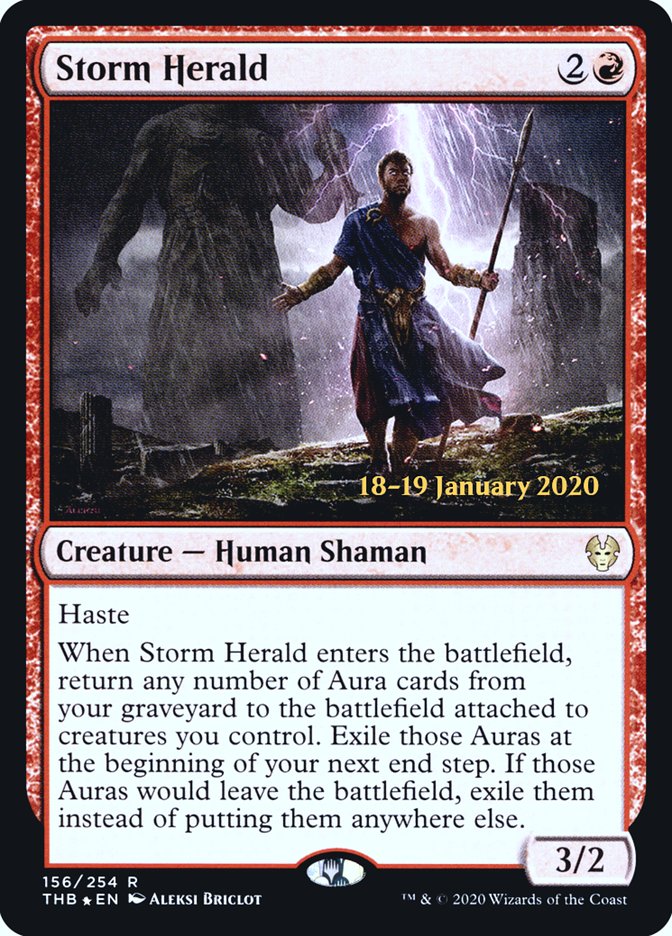 Storm Herald [Theros Beyond Death Prerelease Promos] | Rook's Games and More