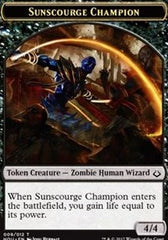 Sunscourge Champion // Zombie Double-sided Token [Hour of Devastation Tokens]