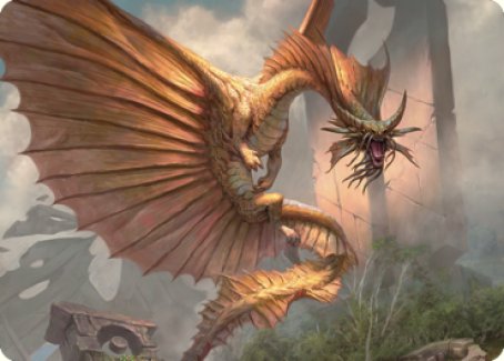 Ancient Gold Dragon Art Card (28) [Commander Legends: Battle for Baldur's Gate Art Series] | Rook's Games and More