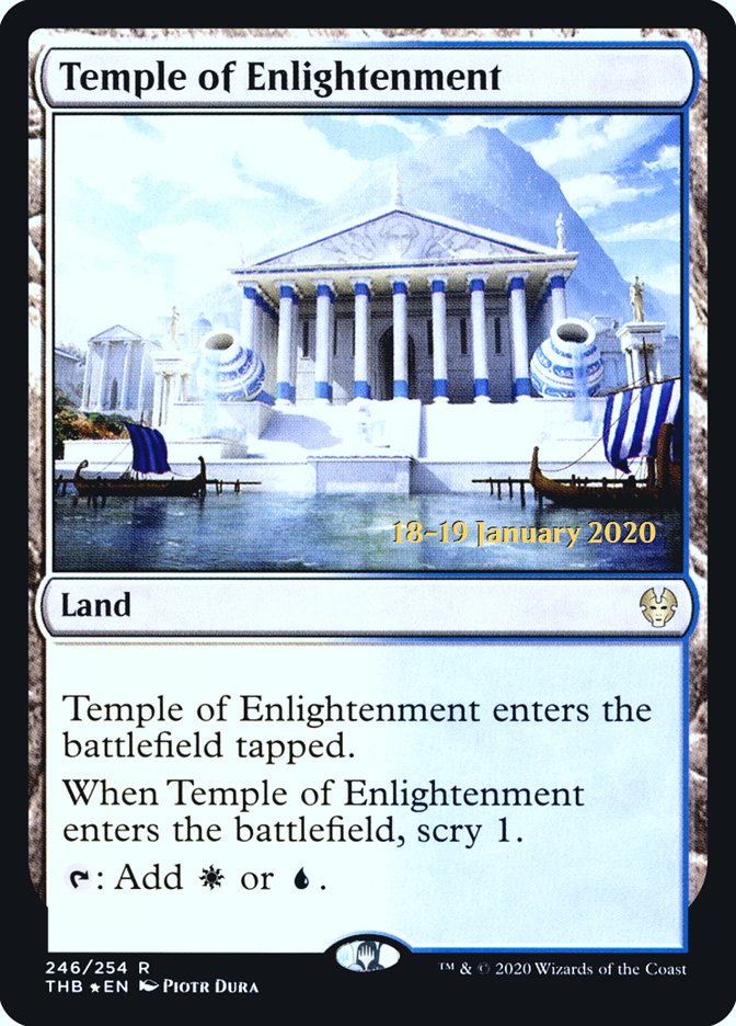 Temple of Enlightenment [Theros Beyond Death Prerelease Promos] | Rook's Games and More