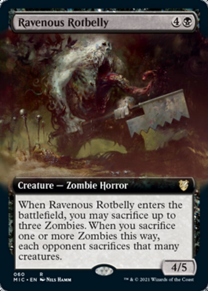 Ravenous Rotbelly (Extended) [Innistrad: Midnight Hunt Commander] | Rook's Games and More