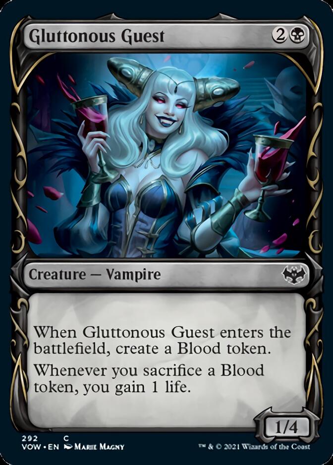 Gluttonous Guest (Showcase Fang Frame) [Innistrad: Crimson Vow] | Rook's Games and More