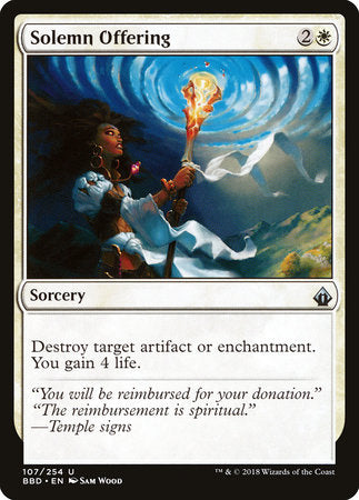 Solemn Offering [Battlebond] | Rook's Games and More
