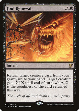 Foul Renewal [Dragons of Tarkir] | Rook's Games and More