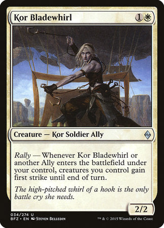 Kor Bladewhirl [Battle for Zendikar] | Rook's Games and More