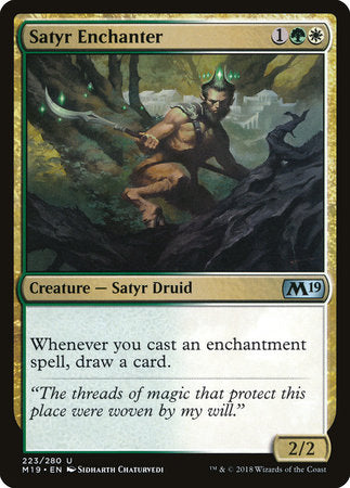 Satyr Enchanter [Core Set 2019] | Rook's Games and More