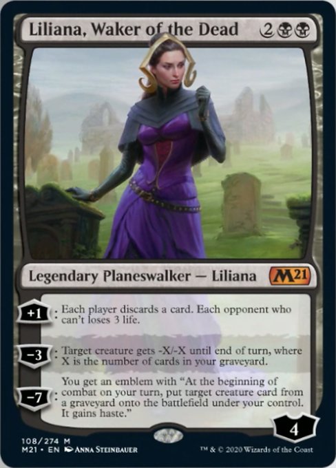 Liliana, Waker of the Dead [Core Set 2021] | Rook's Games and More