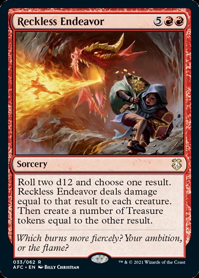 Reckless Endeavor [Dungeons & Dragons: Adventures in the Forgotten Realms Commander] | Rook's Games and More