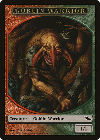 Goblin Warrior Token (Red/Green) [Shadowmoor Tokens] | Rook's Games and More