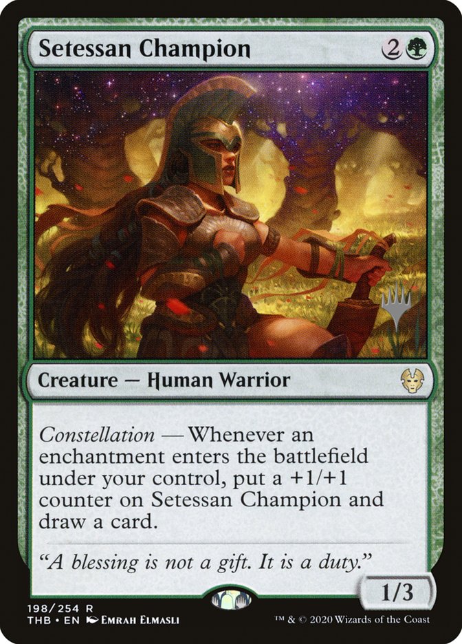 Setessan Champion (Promo Pack) [Theros Beyond Death Promos] | Rook's Games and More