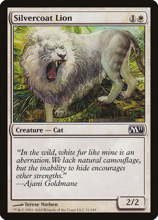 Silvercoat Lion [Magic 2011] | Rook's Games and More