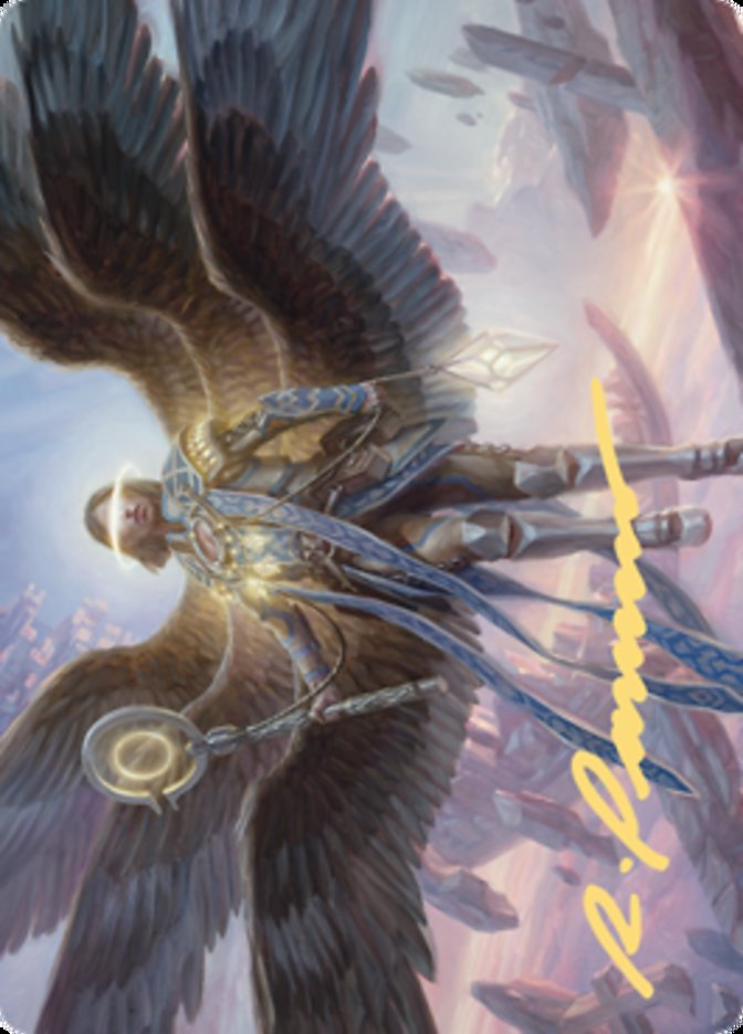 Angel of Destiny Art Card (Gold-Stamped Signature) [Zendikar Rising Art Series] | Rook's Games and More