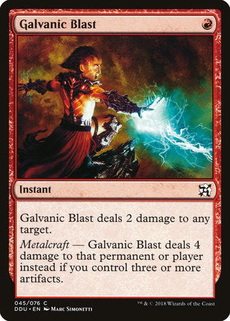 Galvanic Blast [Duel Decks: Elves vs. Inventors] | Rook's Games and More