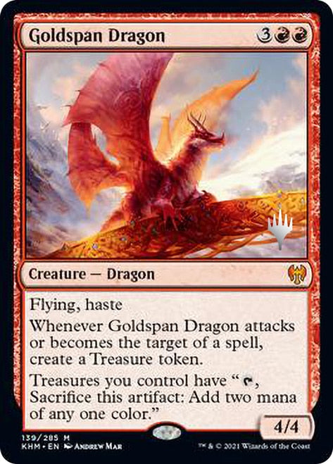 Goldspan Dragon [Kaldheim Promo Pack] | Rook's Games and More