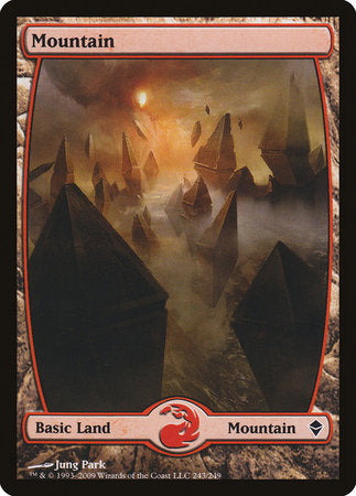 Mountain (243) - Full Art [Zendikar] | Rook's Games and More