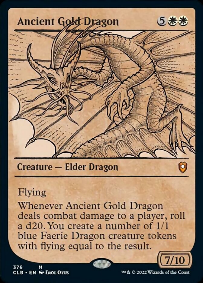 Ancient Gold Dragon (Showcase) [Commander Legends: Battle for Baldur's Gate] | Rook's Games and More