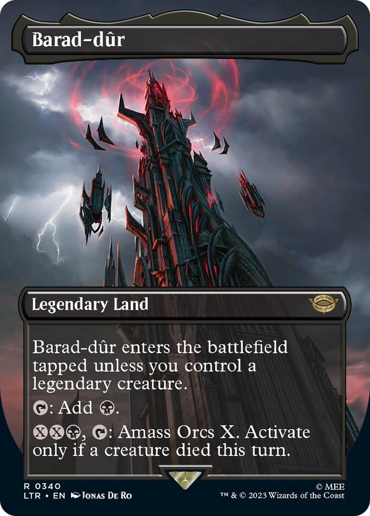 Barad-dur (Borderless Alternate Art) (340) [The Lord of the Rings: Tales of Middle-Earth] | Rook's Games and More
