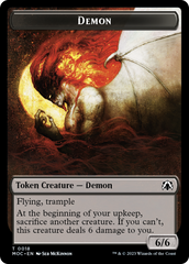 Angel (3) // Demon Double-Sided Token [March of the Machine Commander Tokens] | Rook's Games and More