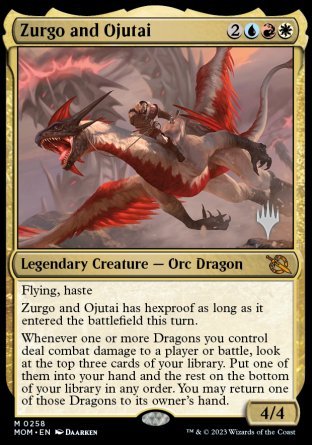 Zurgo and Ojutai (Promo Pack) [March of the Machine Promos] | Rook's Games and More