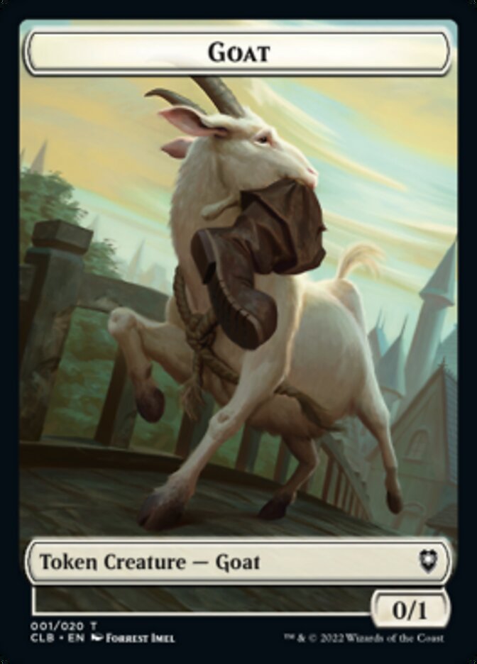 Treasure // Goat Double-sided Token [Commander Legends: Battle for Baldur's Gate Tokens] | Rook's Games and More