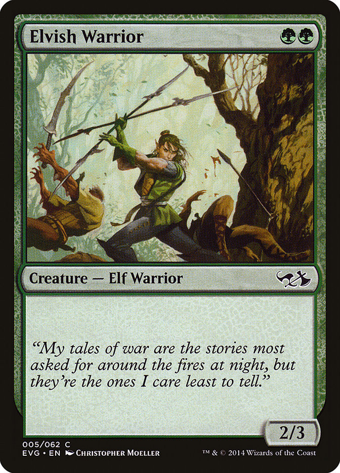 Elvish Warrior (Elves vs. Goblins) [Duel Decks Anthology] | Rook's Games and More